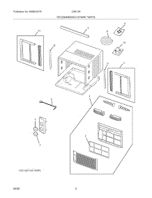 03 - Recommended Spare Parts parts for Frigidaire Air Conditioner CAE10MA / from AppliancePartsPros.com