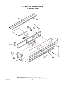 04 - Control Panel, Optional parts for Kitchenaid Range KEDT105VAL2 / from AppliancePartsPros.com