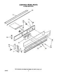 04 - Control Panel, Lit / Optional parts for Kitchenaid Range KEDT105VBL1 / from AppliancePartsPros.com