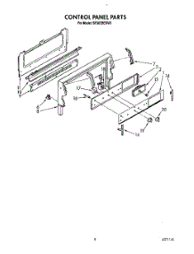 05 - Control Panel parts for Whirlpool Range SF365BEXN0 / from AppliancePartsPros.com