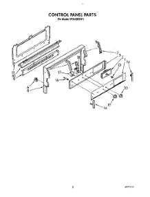 05 - Control Panel parts for Whirlpool Range SF365BEXN1 / from AppliancePartsPros.com