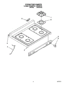 02 - Cooktop parts for Whirlpool Range SF365BEYN1 / from AppliancePartsPros.com