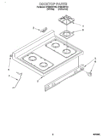 02 - Cooktop parts for Whirlpool Range SF365BEYN2 / from AppliancePartsPros.com