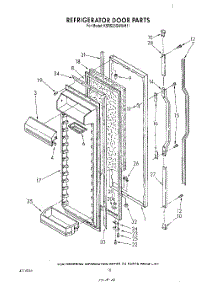 07 - Refrigerator Door parts for Kitchenaid Refrigerator KSRS25QWAL11 / from AppliancePartsPros.com