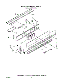 04 - Control Panel, Optional parts for Kitchenaid Range KEDT105WBL1 / from AppliancePartsPros.com