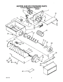 06 - Motor And Ice Container, Lit / Optional parts for Kitchenaid Refrigerator KSRS25QXAL10 / from AppliancePartsPros.com
