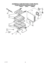 05 - Internal Convection Oven parts for Kitchenaid Range KEDT207YAL0 / from AppliancePartsPros.com