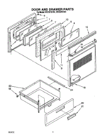 04 - Door And Drawer parts for Whirlpool Range RF370PXYN1 / from AppliancePartsPros.com
