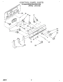 02 - Control Panel parts for Whirlpool Range RF370PXYN2 / from AppliancePartsPros.com