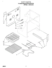 05 - Unit parts for Whirlpool Range RF370PXYN2 / from AppliancePartsPros.com