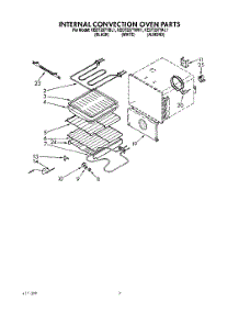 05 - Internal Convection Oven parts for Kitchenaid Range KEDT207YAL1 / from AppliancePartsPros.com