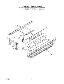 03 - Control Panel, Optional parts for Kitchenaid Range KEDT207YBL1 / from AppliancePartsPros.com