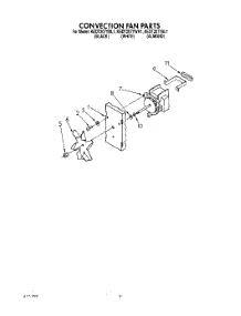 07 - Convection Fan parts for Kitchenaid Range KEDT207YBL1 / from AppliancePartsPros.com