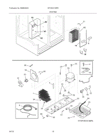 13 - System parts for Frigidaire Refrigerator DFHS2313MF8 / from AppliancePartsPros.com