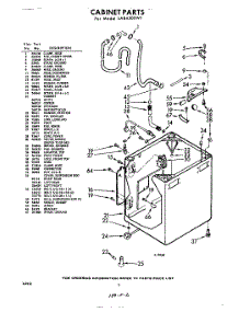 02 - Cabinet parts for Whirlpool Washer LAB4500W1 / from AppliancePartsPros.com