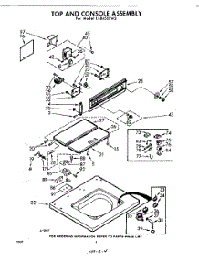 04 - Top And Console parts for Whirlpool Washer LAB4500W3 / from AppliancePartsPros.com