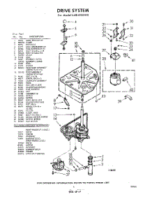 03 - Drive parts for Whirlpool Washer LAB4900W0 / from AppliancePartsPros.com