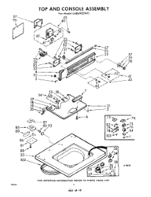 04 - Top And Console parts for Whirlpool Washer LAB4900W0 / from AppliancePartsPros.com