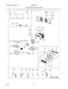 03 - Recommended Spare Parts parts for Frigidaire Air Conditioner CRA083AT70 from AppliancePartsPros.com