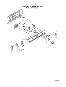 03 - Control Panel parts for Whirlpool Range RF375PCYN0 / from AppliancePartsPros.com