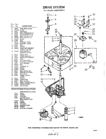 03 - Drive parts for Whirlpool Washer LAB4900W1 / from AppliancePartsPros.com