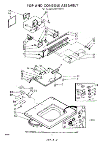 04 - Top And Console parts for Whirlpool Washer LAB4900W1 / from AppliancePartsPros.com