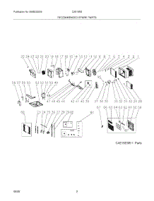 03 - Recommended Spare Parts parts for Frigidaire Air Conditioner CAE15ESR12 / from AppliancePartsPros.com