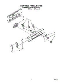 02 - Control Panel parts for Whirlpool Range RF375PCYN1 / from AppliancePartsPros.com