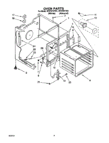 05 - Oven parts for Whirlpool Range RF375PCYN1 / from AppliancePartsPros.com