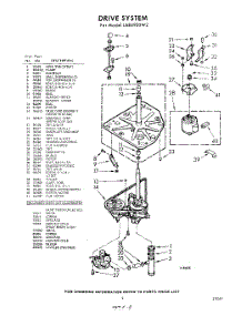 03 - Drive parts for Whirlpool Washer LAB4900W2 / from AppliancePartsPros.com