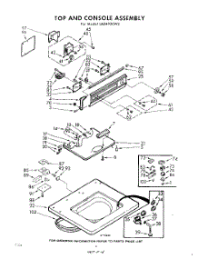 04 - Top And Console parts for Whirlpool Washer LAB4900W2 / from AppliancePartsPros.com
