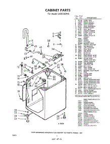 02 - Cabinet , Lit / Optional parts for Whirlpool Washer LAB5150W0 / from AppliancePartsPros.com