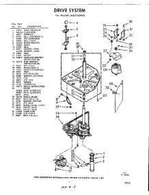 03 - Drive System parts for Whirlpool Washer LAB5150W0 / from AppliancePartsPros.com