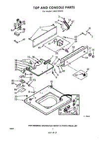 04 - Top And Console parts for Whirlpool Washer LAB5150W0 / from AppliancePartsPros.com