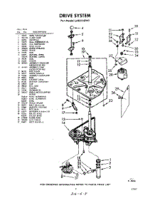 03 - Drive parts for Whirlpool Washer LAB5150W2 / from AppliancePartsPros.com