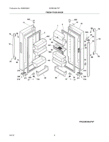 05 - Fresh Food Doors parts for Frigidaire Refrigerator E23BC68JPS7 / from AppliancePartsPros.com