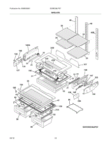 09 - Shelves parts for Frigidaire Refrigerator E23BC68JPS7 / from AppliancePartsPros.com
