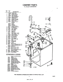 05 - Cabinet parts for Whirlpool Washer LAB5300W0 / from AppliancePartsPros.com