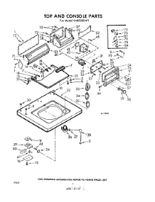 02 - Top And Console parts for Whirlpool Washer LAB5300W1 / from AppliancePartsPros.com