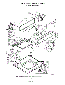 04 - Top And Console parts for Whirlpool Washer LAB5500W0 / from AppliancePartsPros.com