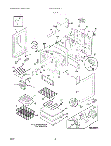 05 - Body parts for Frigidaire Range CPLEFMZ9GCF / from AppliancePartsPros.com