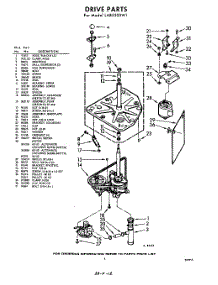 03 - Drive parts for Whirlpool Washer LAB5500W1 / from AppliancePartsPros.com