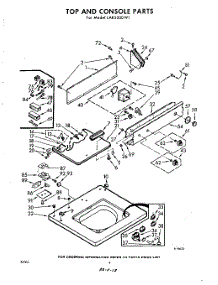 04 - Top And Console parts for Whirlpool Washer LAB5500W1 / from AppliancePartsPros.com