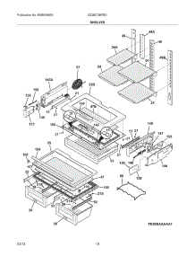 09 - Shelves parts for Frigidaire Refrigerator E23BC78IPSD / from AppliancePartsPros.com