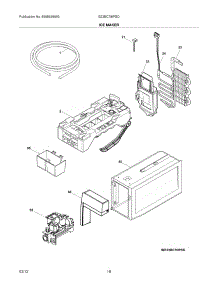 17 - Ice Maker parts for Frigidaire Refrigerator E23BC78IPSD / from AppliancePartsPros.com