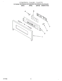 02 - Control Panel parts for Kitchenaid Oven KEHC379JBL0 / from AppliancePartsPros.com