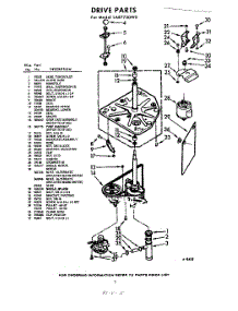 03 - Drive parts for Whirlpool Washer LAB7750W0 / from AppliancePartsPros.com