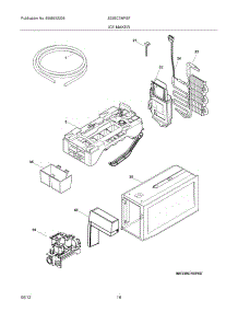 17 - Ice Maker parts for Frigidaire Refrigerator E23BC78IPSF / from AppliancePartsPros.com