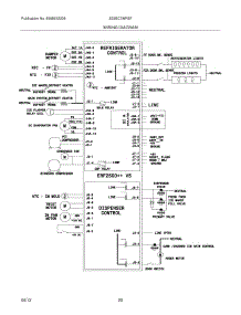 18 - Wiring Diagram parts for Frigidaire Refrigerator E23BC78IPSF / from AppliancePartsPros.com