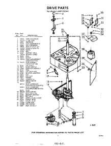 03 - Drive parts for Whirlpool Washer LAB7750W1 / from AppliancePartsPros.com